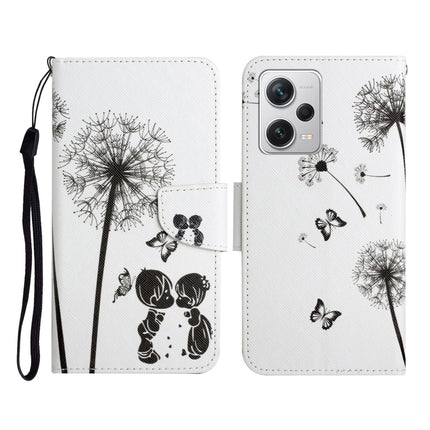 Colored Drawing Pattern Flip Leather Phone Case, For Xiaomi Redmi Note 12 Pro 5G/Poco X5 Pro