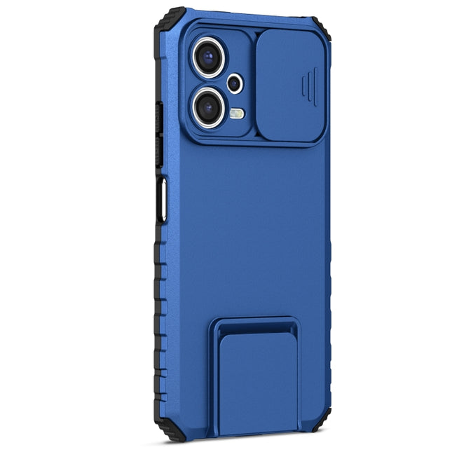Stereoscopic Holder Sliding Camshield Phone Case, For Xiaomi Redmi Note 12 5G / Poco X5, For Xiaomi Redmi Note 12 Pro 5G / Poco X5 Pro
