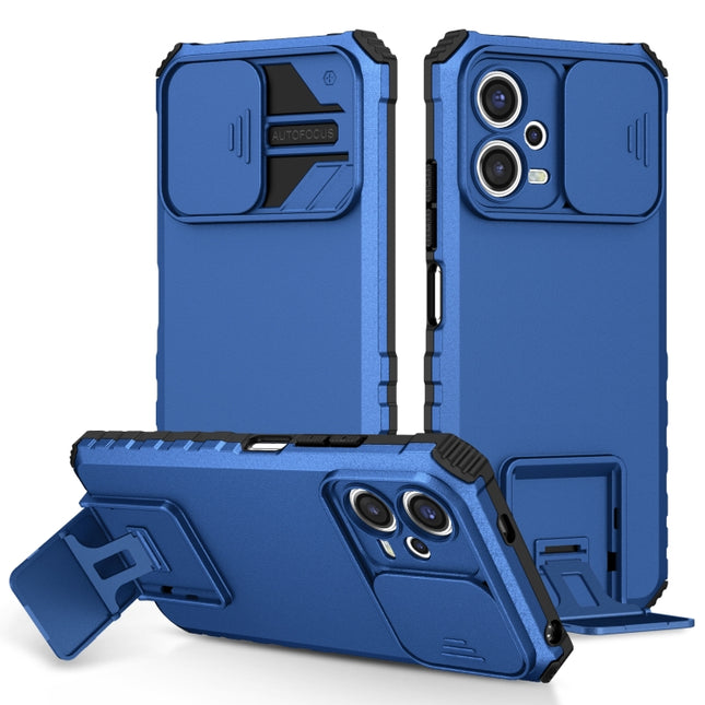 Stereoscopic Holder Sliding Camshield Phone Case, For Xiaomi Redmi Note 12 5G / Poco X5, For Xiaomi Redmi Note 12 Pro 5G / Poco X5 Pro