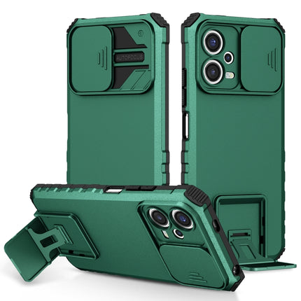 Stereoscopic Holder Sliding Camshield Phone Case, For Xiaomi Redmi Note 12 5G / Poco X5, For Xiaomi Redmi Note 12 Pro 5G / Poco X5 Pro