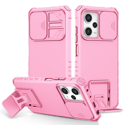 Stereoscopic Holder Sliding Camshield Phone Case, For Xiaomi Redmi Note 12 5G / Poco X5, For Xiaomi Redmi Note 12 Pro 5G / Poco X5 Pro
