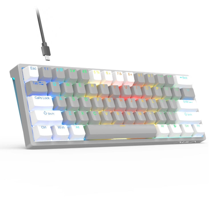 AULA F3261 Type-C Wired Hot Swappable 61 Keys RGB Mechanical Keyboard