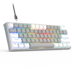 AULA F3261 Type-C Wired Hot Swappable 61 Keys RGB Mechanical Keyboard