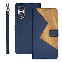 idewei Two-color Splicing Leather Phone Case, For OPPO A78 5G Global/A58x/A58 5G, For Realme C55 4G, For Realme GT3 5G Global/GT Neo 5 5G
