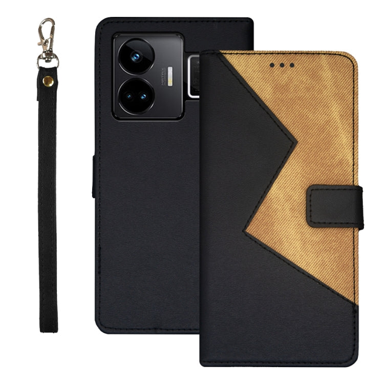 idewei Two-color Splicing Leather Phone Case, For OPPO A78 5G Global/A58x/A58 5G, For Realme C55 4G, For Realme GT3 5G Global/GT Neo 5 5G