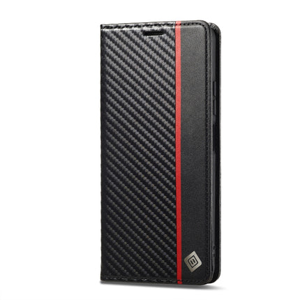LC.IMEEKE Carbon Fiber Leather Phone Case, For Xiaomi Redmi Note 12 4G Global