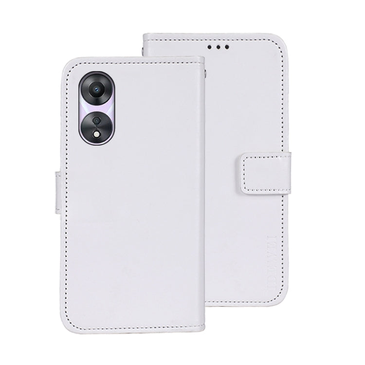 idewei Crazy Horse Texture Leather Phone Case with Holder, For OPPO A78 5G Global/A58x/A58 5G, For Realme C55 4G, For Realme GT3 5G Global/GT Neo 5 5G