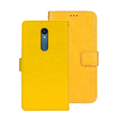 idewei Crazy Horse Texture Leather Phone Case with Holder, For Sharp Rouvo V, For Ulefone Note 14, For Xiaomi Poco C55/Redmi 12C/Redmi 11A