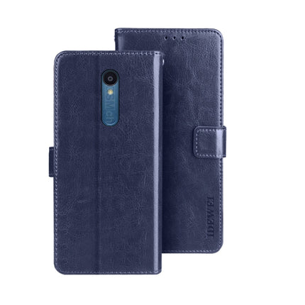 idewei Crazy Horse Texture Leather Phone Case with Holder, For Sharp Rouvo V, For Ulefone Note 14, For Xiaomi Poco C55/Redmi 12C/Redmi 11A