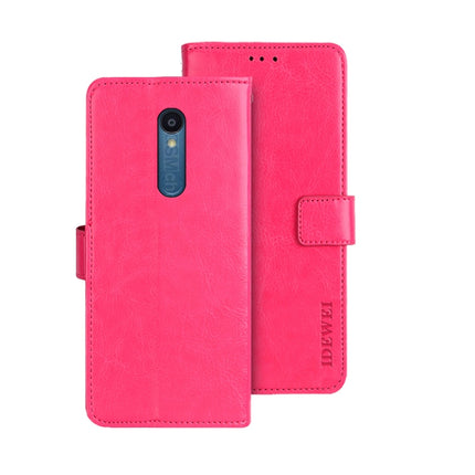 idewei Crazy Horse Texture Leather Phone Case with Holder, For Sharp Rouvo V, For Ulefone Note 14, For Xiaomi Poco C55/Redmi 12C/Redmi 11A
