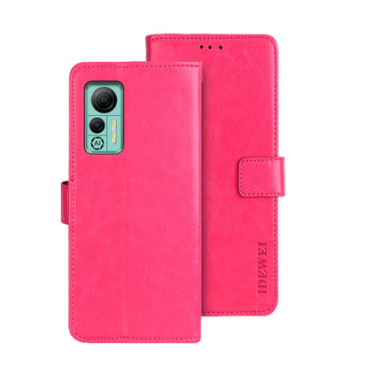 idewei Crazy Horse Texture Leather Phone Case with Holder, For Sharp Rouvo V, For Ulefone Note 14, For Xiaomi Poco C55/Redmi 12C/Redmi 11A