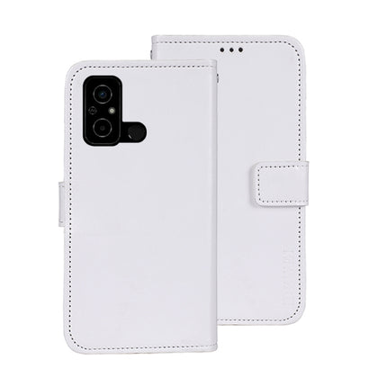 idewei Crazy Horse Texture Leather Phone Case with Holder, For Sharp Rouvo V, For Ulefone Note 14, For Xiaomi Poco C55/Redmi 12C/Redmi 11A