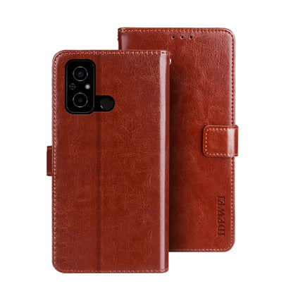 idewei Crazy Horse Texture Leather Phone Case with Holder