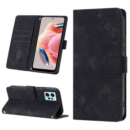 Skin-feel Embossed Leather Phone Case, For Realme C30s, For Xiaomi Redmi Note 12 4G Global, For Samsung Galaxy Note8, For Samsung Galaxy Note9