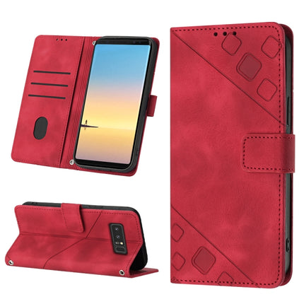 Skin-feel Embossed Leather Phone Case, For Realme C30s, For Xiaomi Redmi Note 12 4G Global, For Samsung Galaxy Note8, For Samsung Galaxy Note9