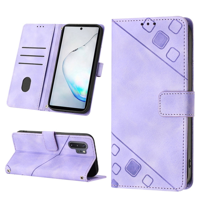Skin-feel Embossed Leather Phone Case, For Samsung Galaxy Note10 Pro / Note10 Pro 5G / Note10+, For Samsung Galaxy Note10 / Note10 5G, For Samsung Galaxy Note20, For Samsung Galaxy Note20 Ultra