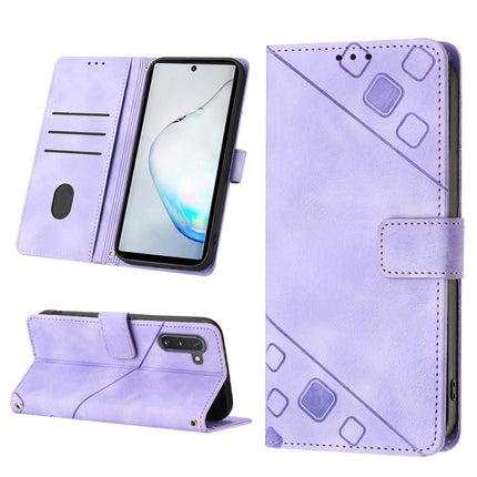 Skin-feel Embossed Leather Phone Case, For Samsung Galaxy Note10 Pro / Note10 Pro 5G / Note10+, For Samsung Galaxy Note10 / Note10 5G, For Samsung Galaxy Note20, For Samsung Galaxy Note20 Ultra
