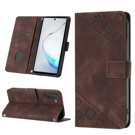 Skin-feel Embossed Leather Phone Case, For Samsung Galaxy Note10 Pro / Note10 Pro 5G / Note10+, For Samsung Galaxy Note10 / Note10 5G, For Samsung Galaxy Note20, For Samsung Galaxy Note20 Ultra