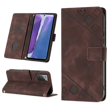 Skin-feel Embossed Leather Phone Case, For Samsung Galaxy Note10 Pro / Note10 Pro 5G / Note10+, For Samsung Galaxy Note10 / Note10 5G, For Samsung Galaxy Note20, For Samsung Galaxy Note20 Ultra