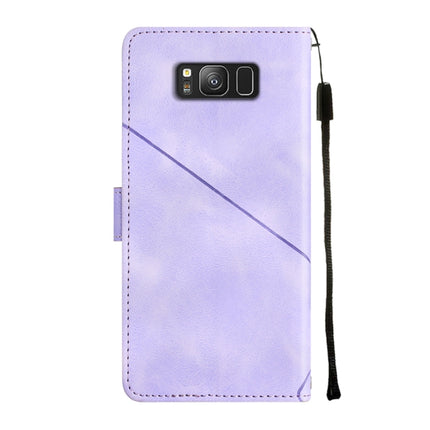 Skin-feel Embossed Leather Phone Case, For Samsung Galaxy S8, For Samsung Galaxy S8+, For Samsung Galaxy S9