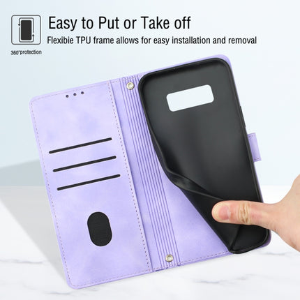 Skin-feel Embossed Leather Phone Case, For Samsung Galaxy S8, For Samsung Galaxy S8+, For Samsung Galaxy S9