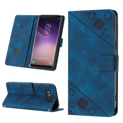 Skin-feel Embossed Leather Phone Case, For Samsung Galaxy S8, For Samsung Galaxy S8+, For Samsung Galaxy S9