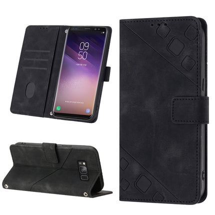 Skin-feel Embossed Leather Phone Case, For Samsung Galaxy S8, For Samsung Galaxy S8+, For Samsung Galaxy S9