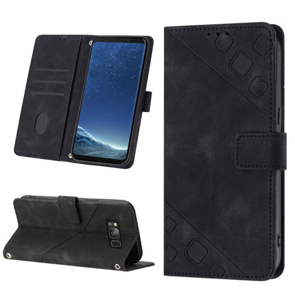Skin-feel Embossed Leather Phone Case, For Samsung Galaxy S8, For Samsung Galaxy S8+, For Samsung Galaxy S9