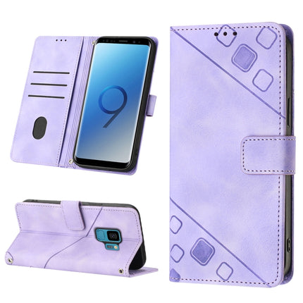 Skin-feel Embossed Leather Phone Case, For Samsung Galaxy S8, For Samsung Galaxy S8+, For Samsung Galaxy S9