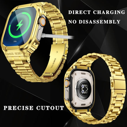 Metal Integrated Watch Protective Case, For Apple Watch Series SE 2025&6&SE&5&4 44mm, For Apple Watch Ultra 3 / 2 / 1 49mm, For Apple Watch Series 9 / 8 / 7 45mm