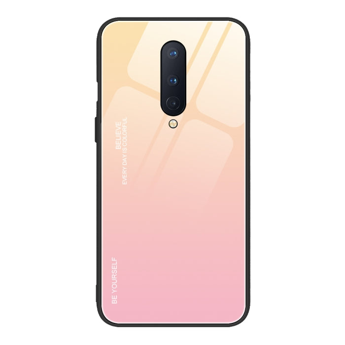 Gradient Color Glass Case, For OnePlus 8, For Vivo Y83