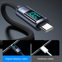 JOYROOM S-CC100A16 100W USB-C / Type-C to USB-C / Type-C Digital Display Fast Charging Data Cable, Type-C to Type-C