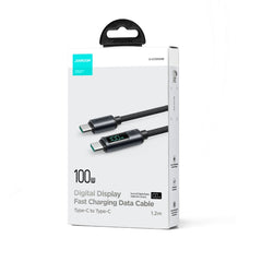 JOYROOM S-CC100A16 100W USB-C / Type-C to USB-C / Type-C Digital Display Fast Charging Data Cable, Type-C to Type-C