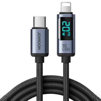 Cable de datos de carga rápida con pantalla digital de 8 pines y USB-C/Tipo-C de 20 W JOYROOM S-CL020A16, Tipo-C a 8 pines