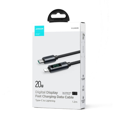 Cable de datos de carga rápida con pantalla digital de 8 pines y USB-C/Tipo-C de 20 W JOYROOM S-CL020A16, Tipo-C a 8 pines