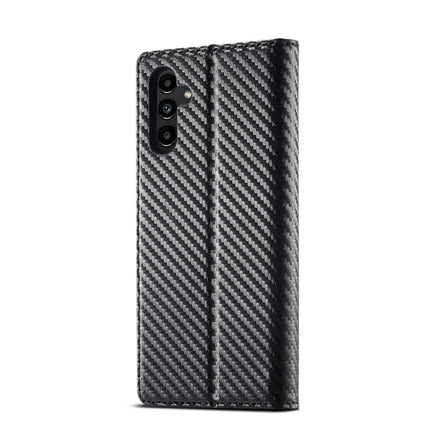 LC.IMEEKE Carbon Fiber PU + TPU Horizontal Flip Leather Phone Case, For Samsung Galaxy A24 4G