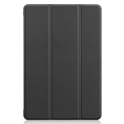 For Huawei M5 Lite 10.0 inch Custer Pattern Pure Color Horizontal Flip Leather Case with Three-folding Holder & with Sleep / Wake-up Function, For Huawei MediaPad M5 Lite 10.0 inch
