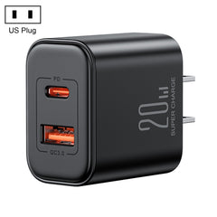 J0YROOM TCF05 20W USB+USB-C/Type-C Fast Charger, US Plug, EU Plug, UK Plug, CN Plug