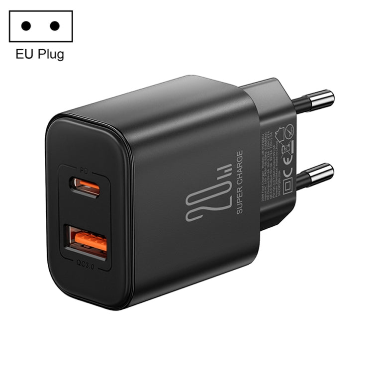 J0YROOM TCF05 20 W USB+USB-C/Typ-C-Schnellladegerät, US-Stecker, EU-Stecker, UK-Stecker, CN-Stecker