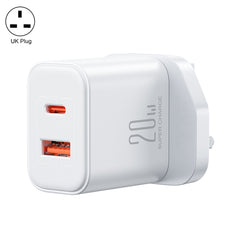 J0YROOM TCF05 20W USB+USB-C/Type-C Fast Charger, US Plug, EU Plug, UK Plug, CN Plug