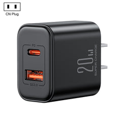 J0YROOM TCF05 20W USB+USB-C/Type-C Fast Charger, US Plug, EU Plug, UK Plug, CN Plug