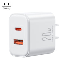 J0YROOM TCF05 20W USB+USB-C/Type-C Fast Charger, US Plug, EU Plug, UK Plug, CN Plug