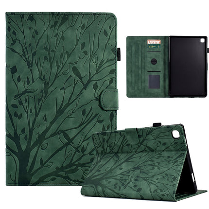 Fortune Tree Pressure Flower PU Tablet Case with Wake-up / Sleep Function, For iPad 10.2 2019 2020 / iPad 10.5 2017 2019, For iPad 10.9 2022 / 2025, For iPad Air / Air 2 / 9.7 2017 2018, For iPad Pro 11 / Air 4 10.9 2020 / Air 5 10.9