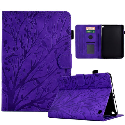 Fortune Tree Pressure Flower PU Tablet Case with Wake-up / Sleep Function, For Amazon Fire HD 8 / HD 8 Plus 2020 2022, For Amazon Kindle 11th 2022, For Amazon Fire HD 10 Plus / HD 10 2021, For Amazon Fire 7 2015 2017 2019