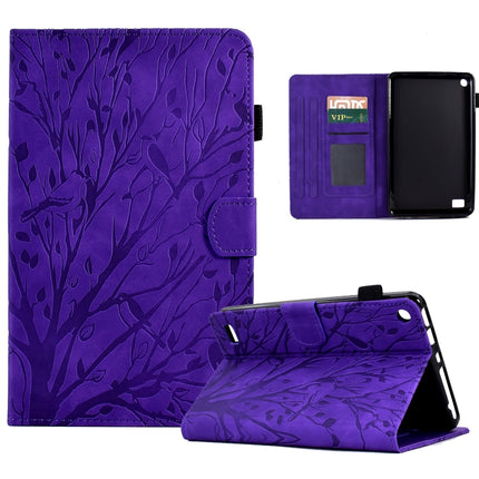 Fortune Tree Pressure Flower PU Tablet Case with Wake-up / Sleep Function, For Amazon Fire HD 8 / HD 8 Plus 2020 2022, For Amazon Kindle 11th 2022, For Amazon Fire HD 10 Plus / HD 10 2021, For Amazon Fire 7 2015 2017 2019