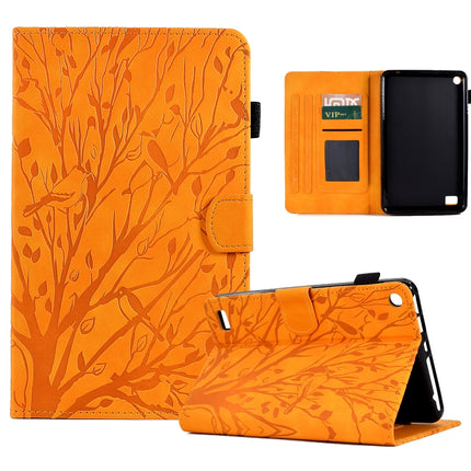 Fortune Tree Pressure Flower PU Tablet Case with Wake-up / Sleep Function, For Amazon Fire HD 8 / HD 8 Plus 2020 2022, For Amazon Kindle 11th 2022, For Amazon Fire HD 10 Plus / HD 10 2021, For Amazon Fire 7 2015 2017 2019
