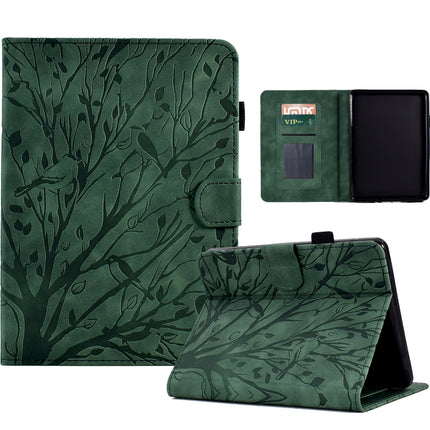 Fortune Tree Pressure Flower PU Tablet Case with Wake-up / Sleep Function, For Amazon Fire 7 2022, For Amazon Kindle Paperwhite / 2 / 3 / 4, For Amazon Kindle Paperwhite 2021, For Lenovo M10 HD 2nd X306X