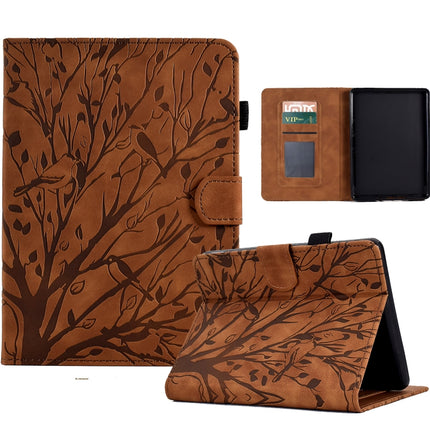 Fortune Tree Pressure Flower PU Tablet Case with Wake-up / Sleep Function, For Amazon Fire 7 2022, For Amazon Kindle Paperwhite / 2 / 3 / 4, For Amazon Kindle Paperwhite 2021, For Lenovo M10 HD 2nd X306X