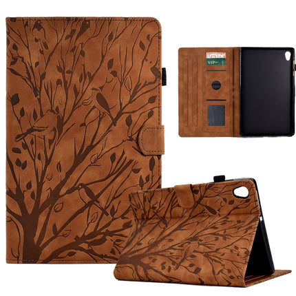 Fortune Tree Pressure Flower PU Tablet Case with Wake-up / Sleep Function, For Amazon Fire 7 2022, For Amazon Kindle Paperwhite / 2 / 3 / 4, For Amazon Kindle Paperwhite 2021, For Lenovo M10 HD 2nd X306X