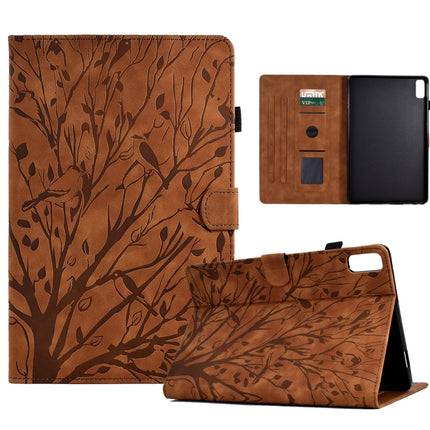 Fortune Tree Pressure Flower PU Tablet Case with Wake-up / Sleep Function, For Lenovo Tab M9, For Lenovo Tab M10 Gen 3, For Lenovo M10 Plus, For Lenovo Tab M10 Plus 3rd Gen